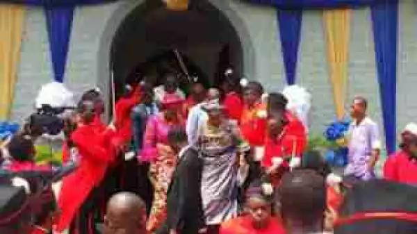Patience Jonathan Looks Gorgeous As She Attends Anglican Church Today (Photos)